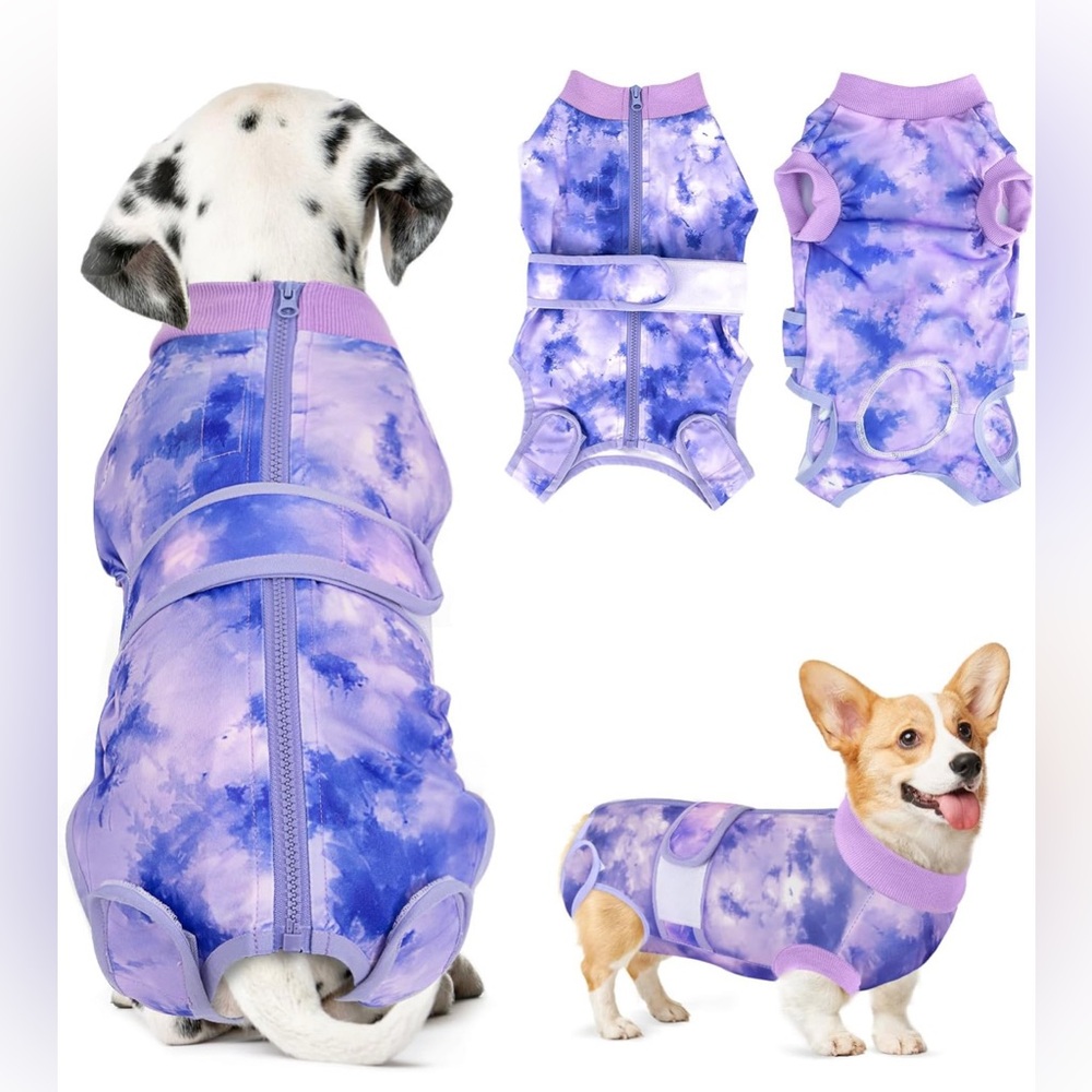 Dog Surgery Recovery Suit for Female Spay & Male  Surgical Recovery Zip Up